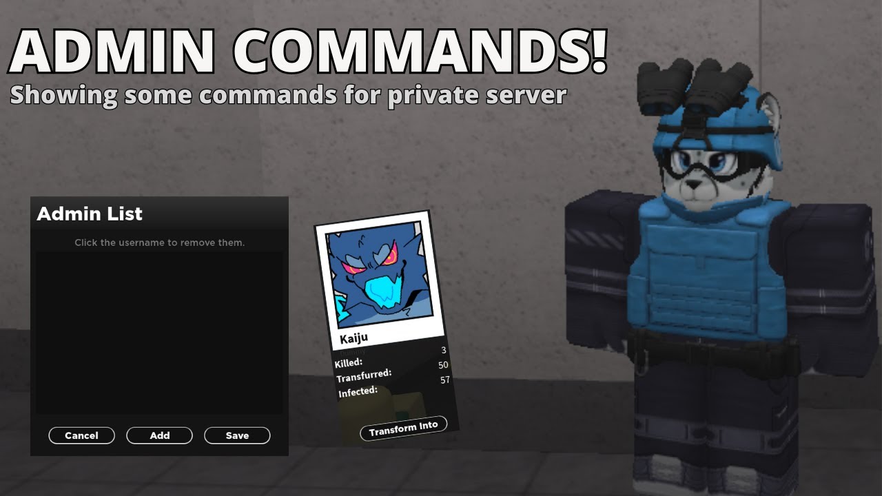 Admin commands! Kaiju Paradise Roblox