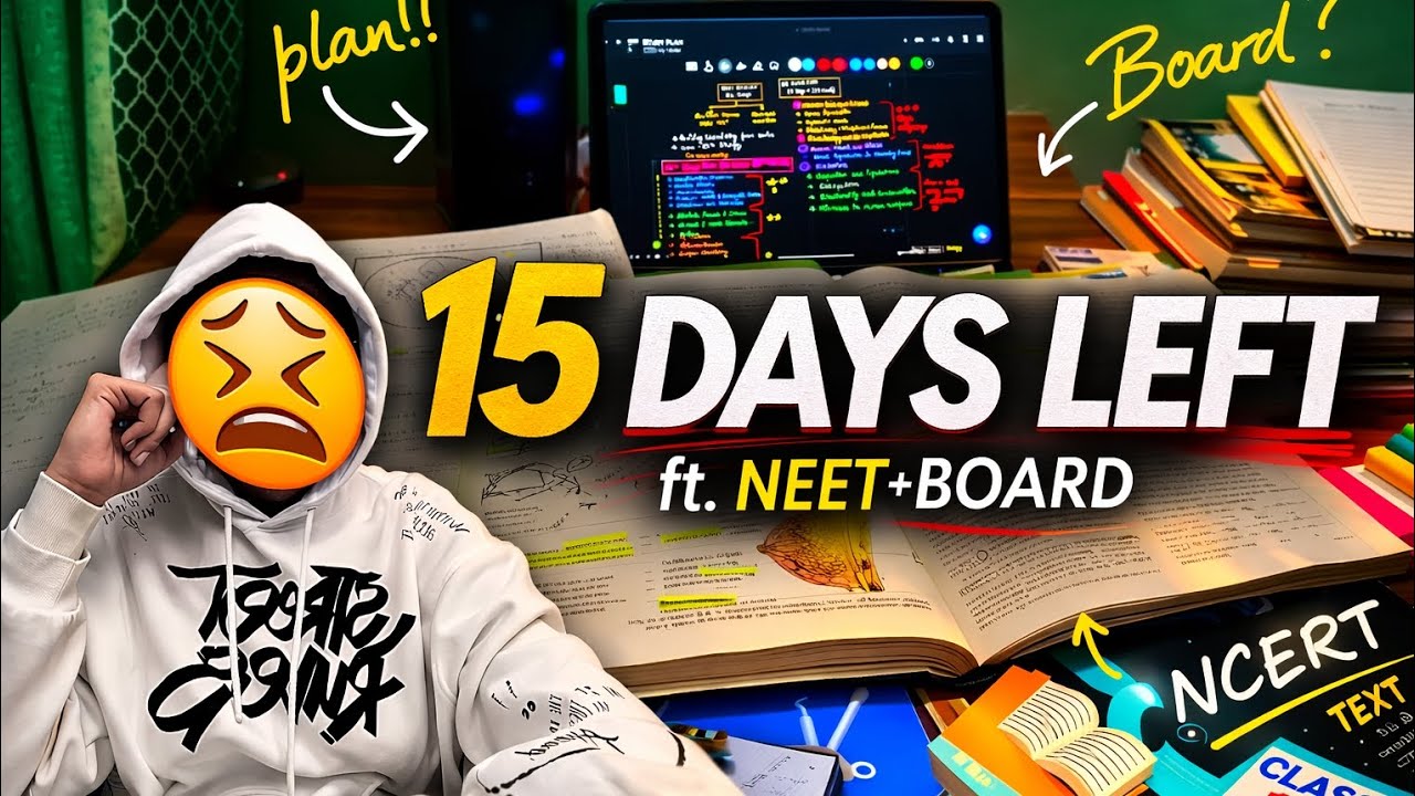 “Can I Finish My Syllabus in 15 Days? 😳 | Real NEET Study Vlog”
