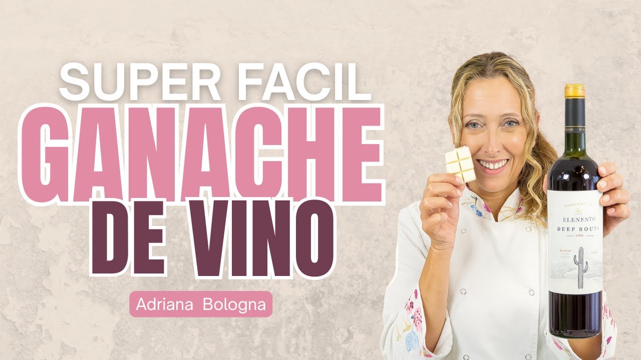 🍷 ¡ GANACHE de VINO TINTO! Receta FÁCIL y DELICIOSA para tus tortas!🎂