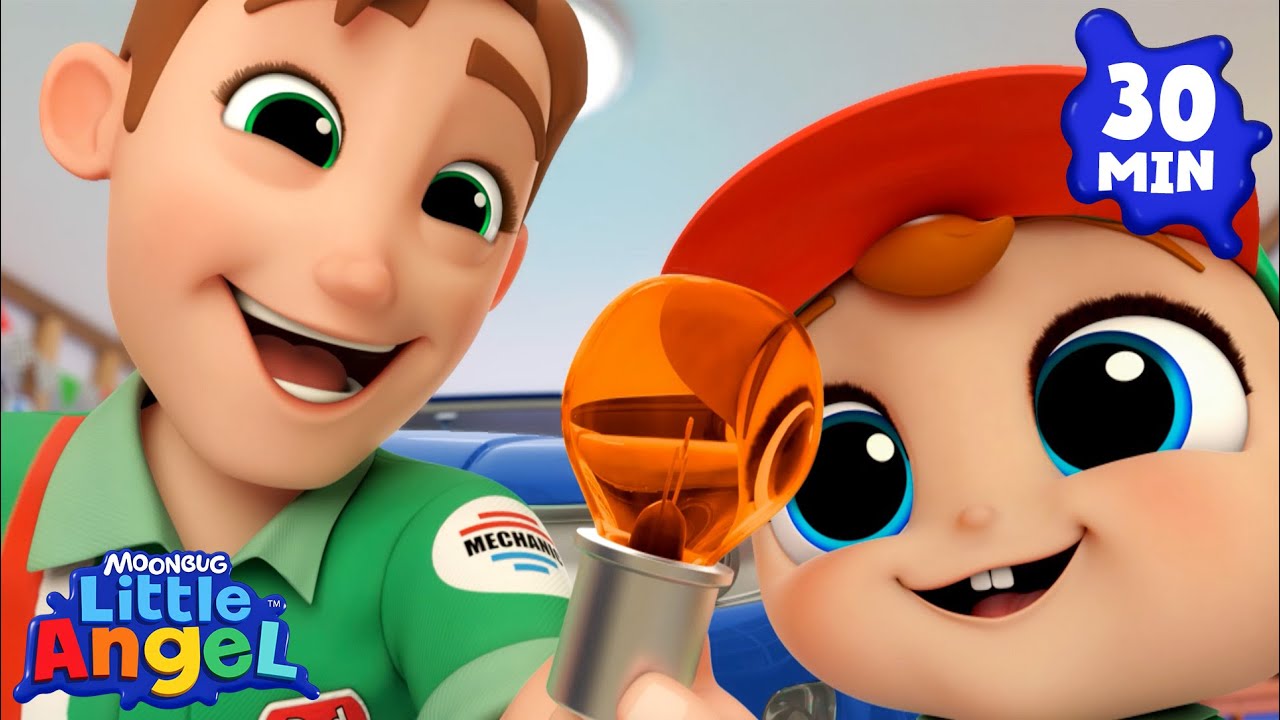 Baby John is Daddy's Little Helper 💖 | Fun Sing Along Songs by @LittleAngel Playtime