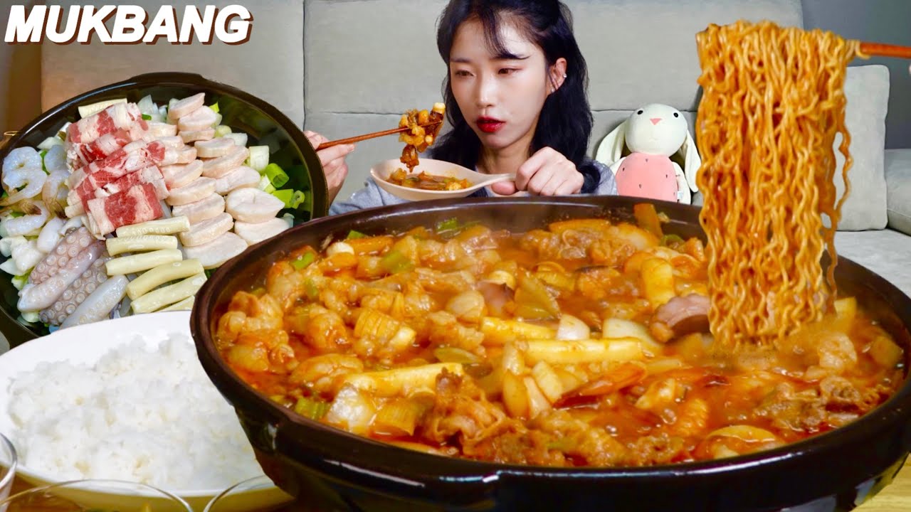 우리동네 배달어플 ⭐️별점5점 낙곱새 먹방 마무리는 볶음밥(feat. 소주) NAK-GOP-SAE MUKBANG