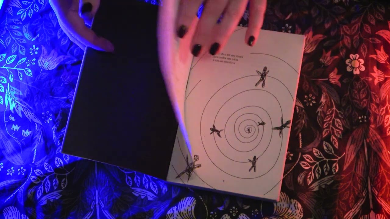ASMR - What I Read in December &  January - Tapping, Tracing, Page Turning (No Talking)