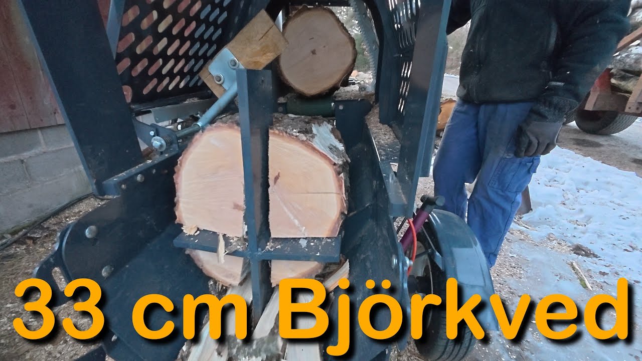 33 cm björk i vedprocessorn (Max Diameter i Vedprocessorn)