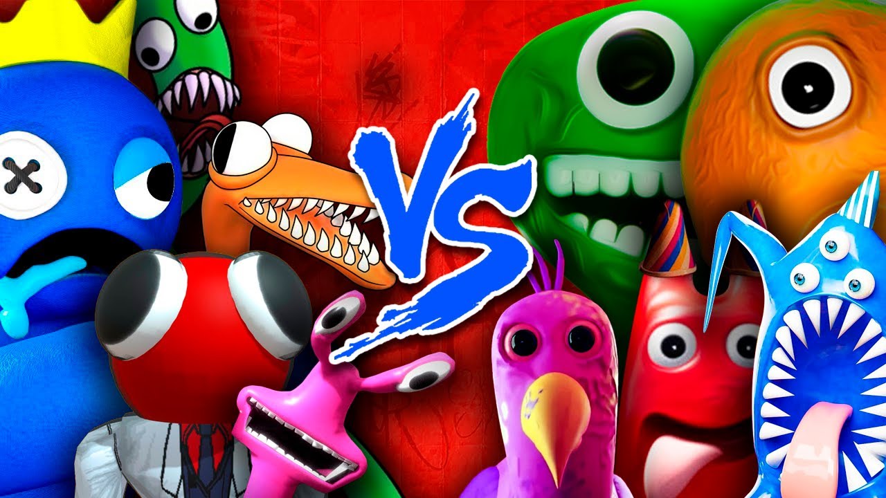 Rainbow Friends Vs Garten of Banban - Batalha de Rap (compilado com as batalhas removidas)