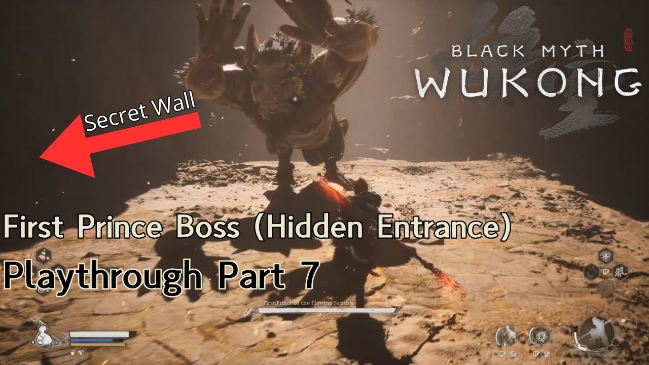 Black Myth Wukong Playthrough (Part 7) : The First Prince Boss Hidden Wall