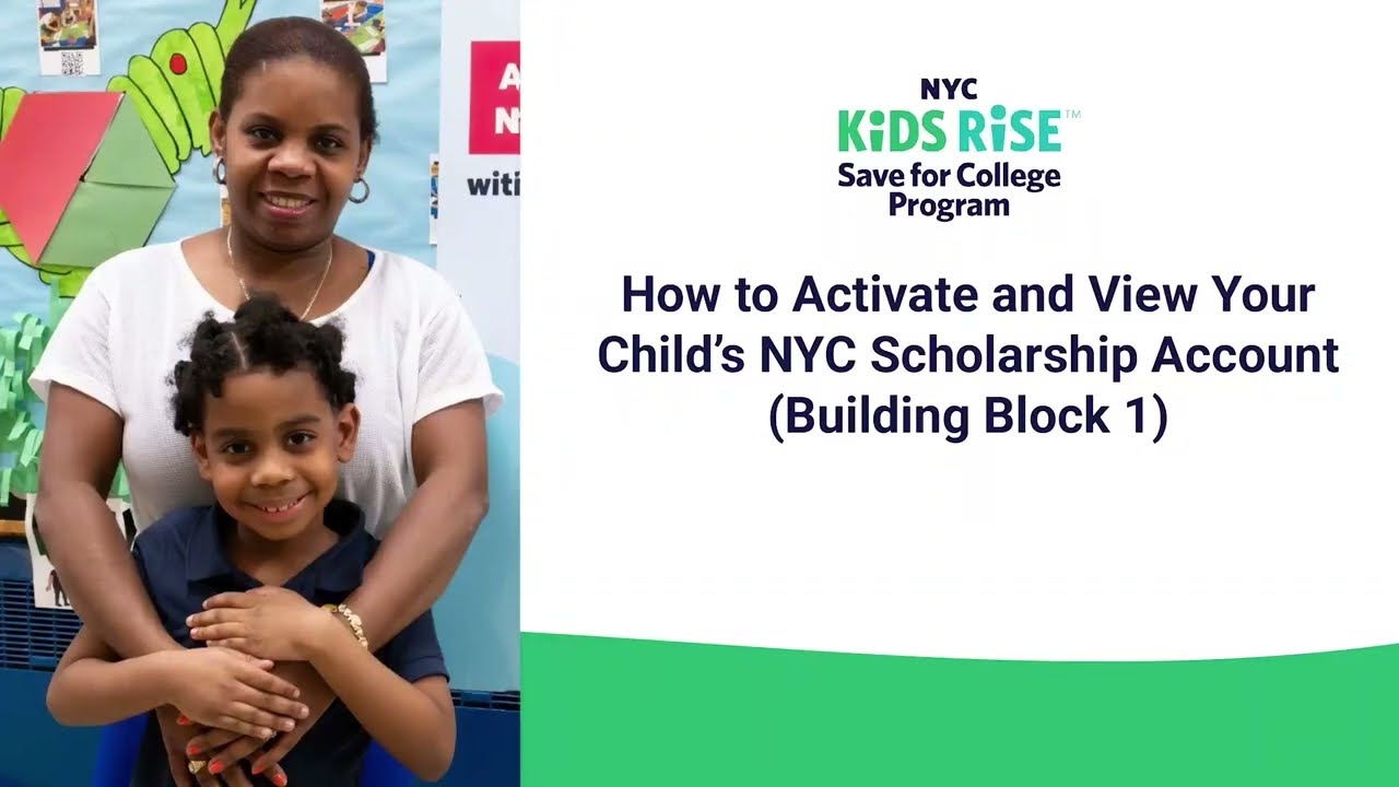 [French] Complete Building Block 1 to earn $25 for your child's NYC Scholarship Account