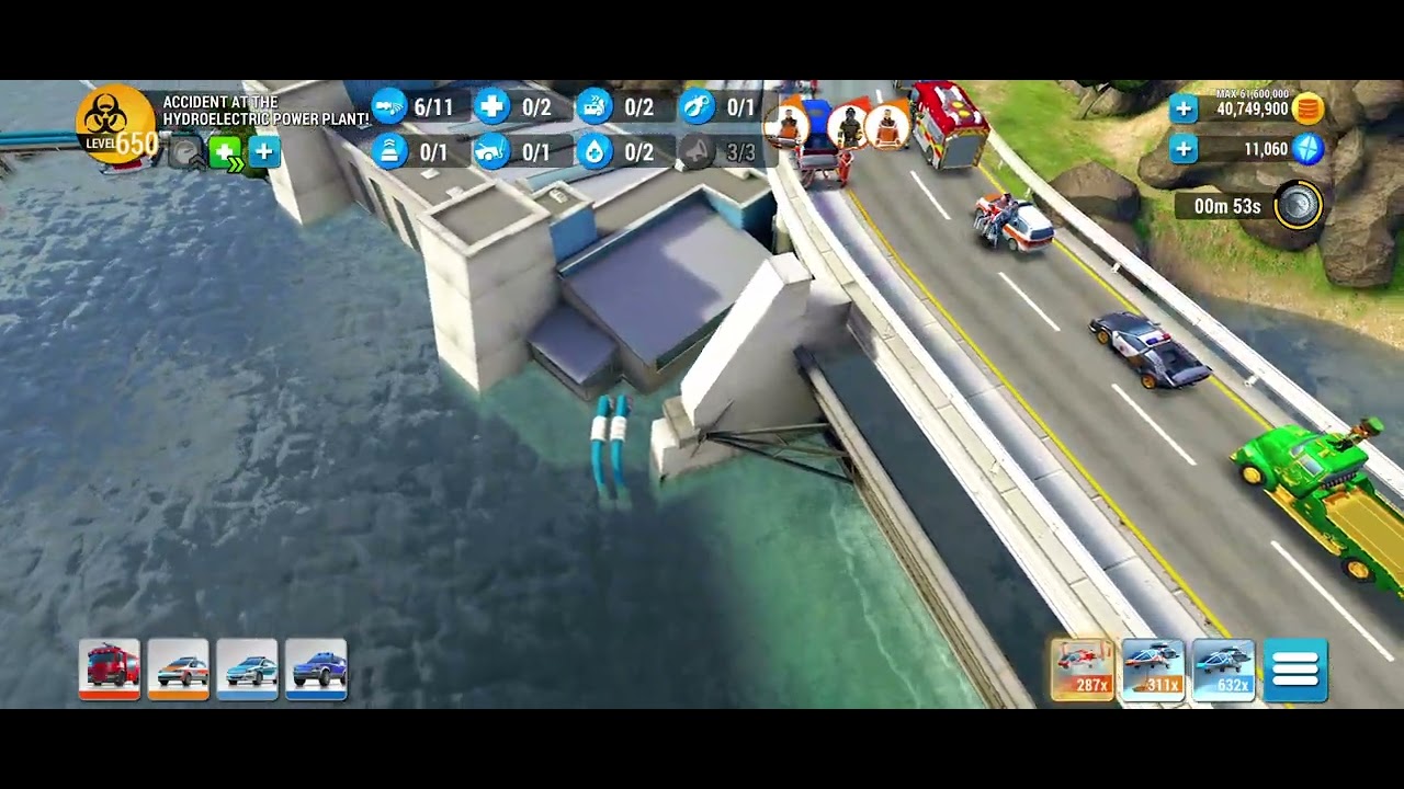 EMHQ Gameplay - Accident at the hydroelectric power plant! #emergencyhq
