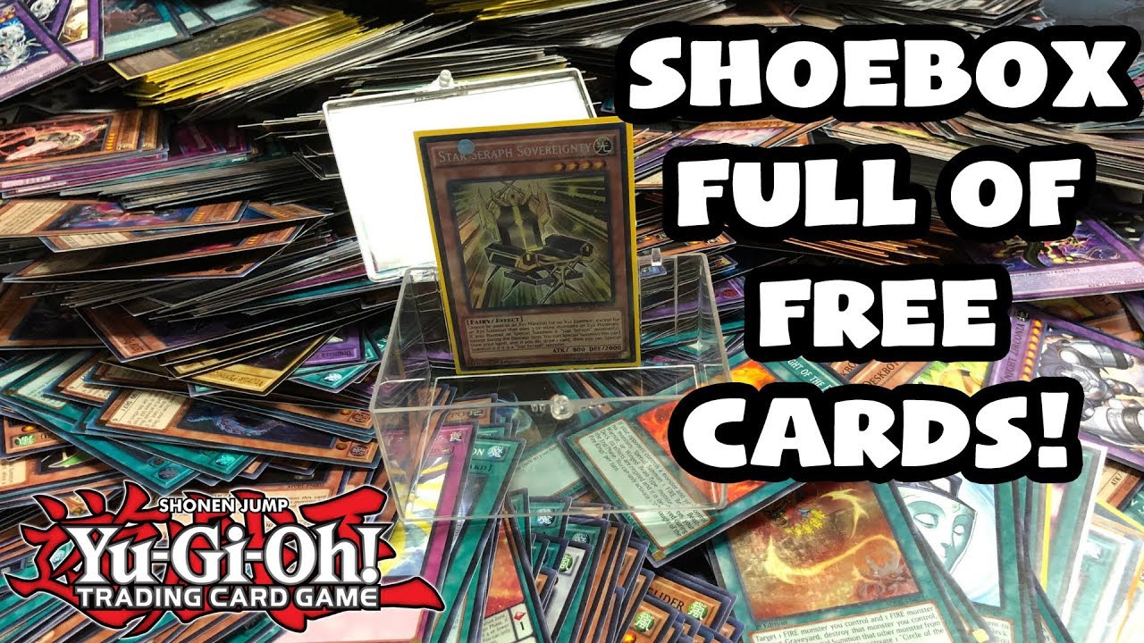 SOMEONE GAVE ME A SHOEBOX FULL OF YuGiOH CARDS FOR FREE! HERE IS WHAT IS INSIDE!