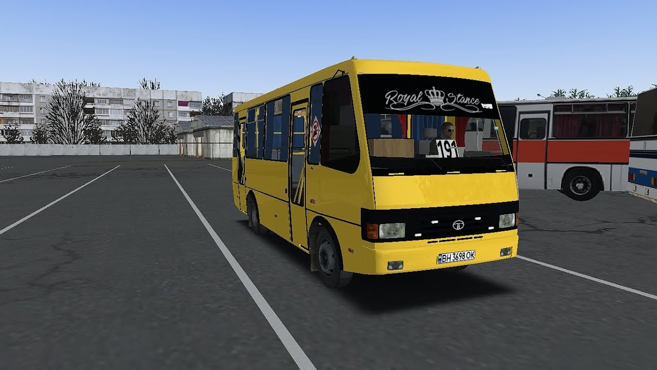 OMSI 2 Королівський автобус. Маршрут 35 до кінця автобус БАЗ А079.14 Royal Dance