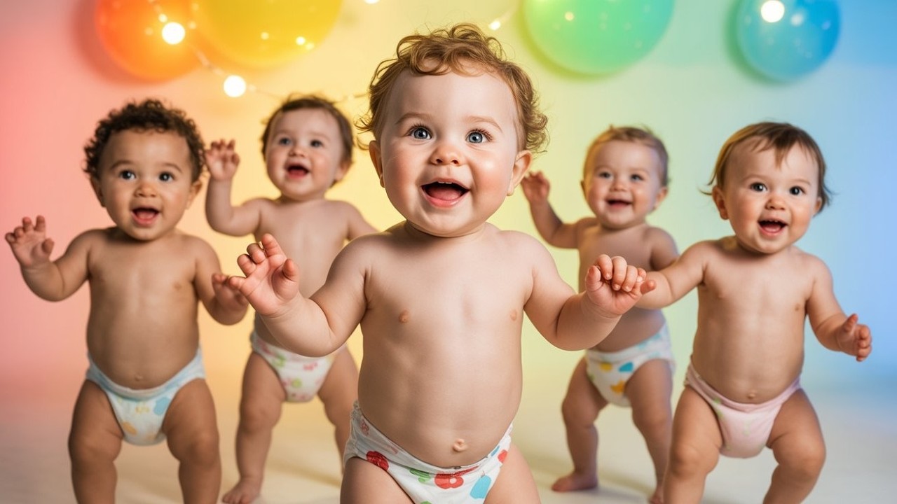 Dudi Dudi Dam Dam Dance | Funny Kids Videos | Kids & Babies Rhymes