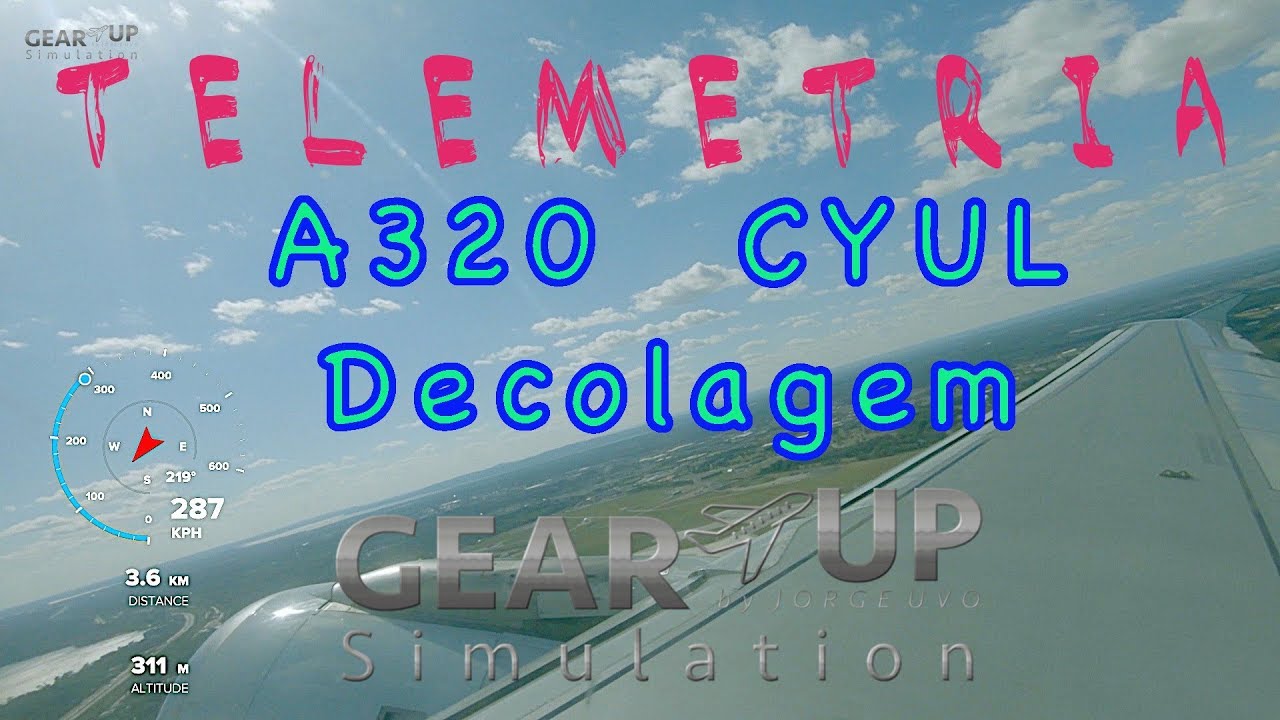 Telemetria | A320 CYUL Decolando