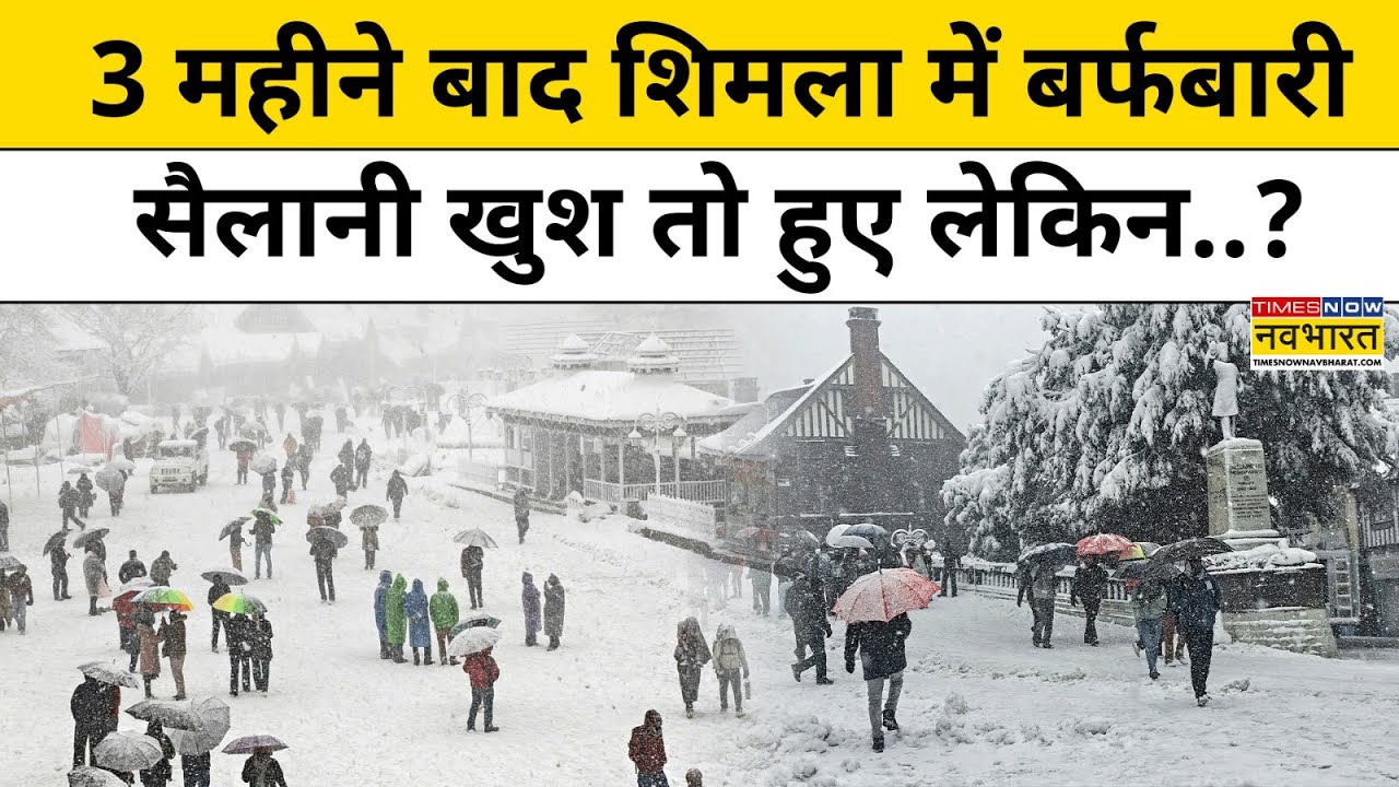 Shimla Latest Snowfall: 3 महीने बाद शिमला में बर्फबारी सैलानी खुश तो हुए लेकिन..? Himachal Pradesh