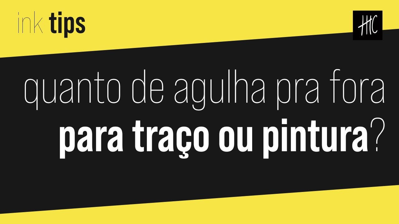 Quanto de agulha devo usar pra fora da biqueira?
