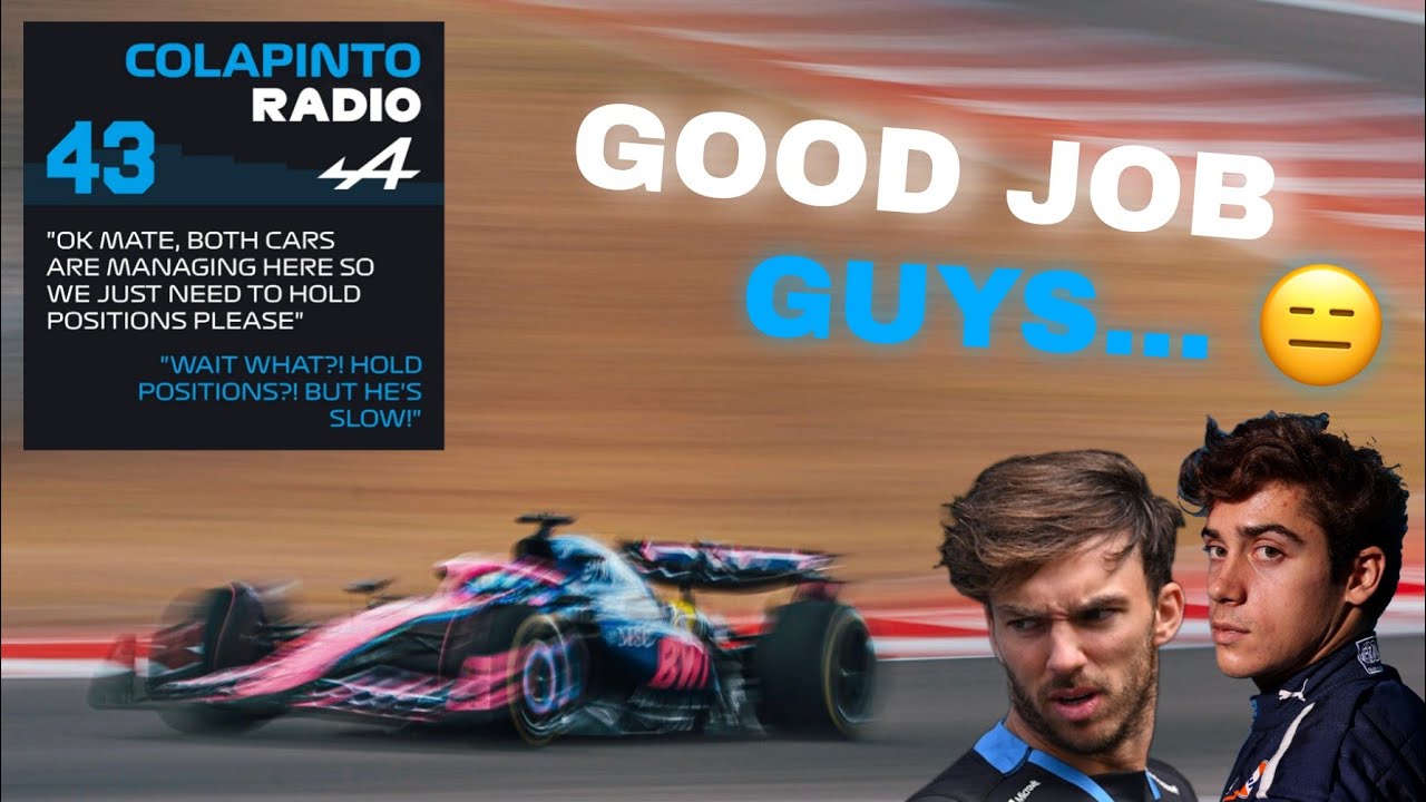 Team Orders 𝗜𝗚𝗡𝗢𝗥𝗘𝗗?! Alpine&rsquo;s Gasly & Colapinto 𝗨𝗡𝗛𝗘𝗔𝗥𝗗 team radio's at the US GP