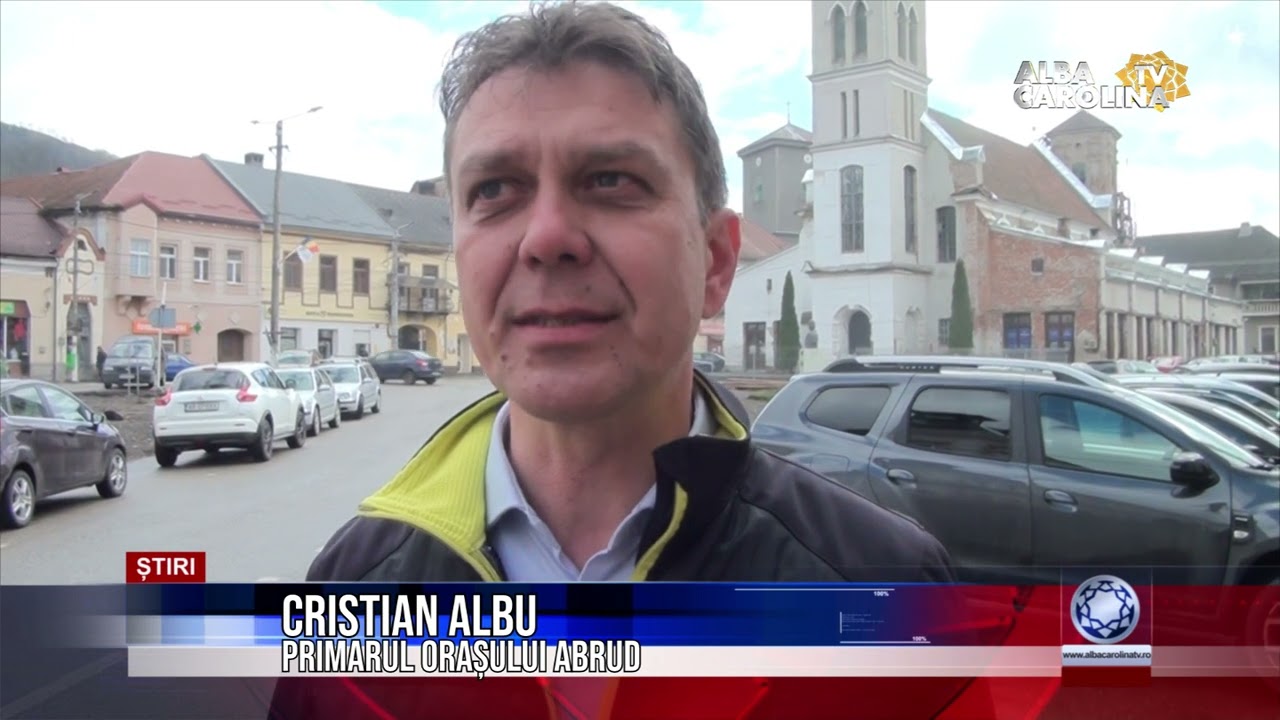 Centrul orașului Abrud se reabilitează