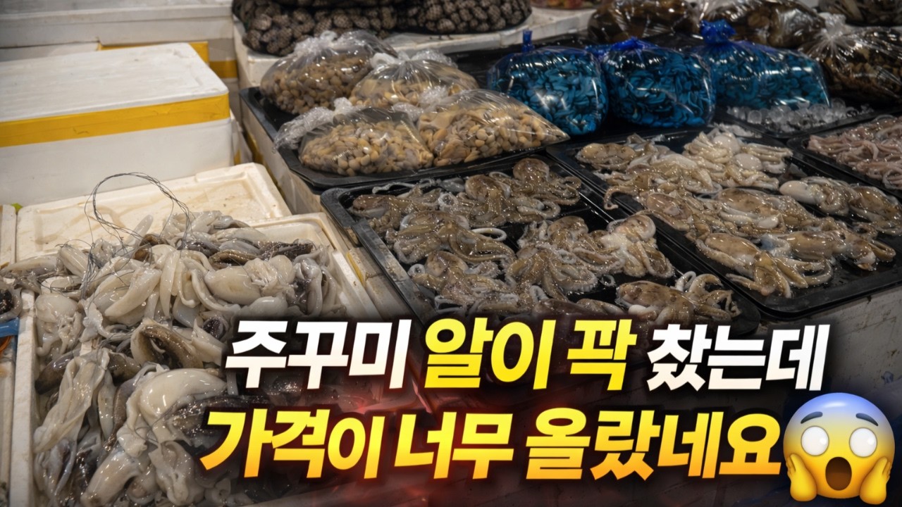 “이 시기 주꾸미 무조건 사야 하는데… 가격이…” 3월3째주 노량진수산시장 리뷰!!