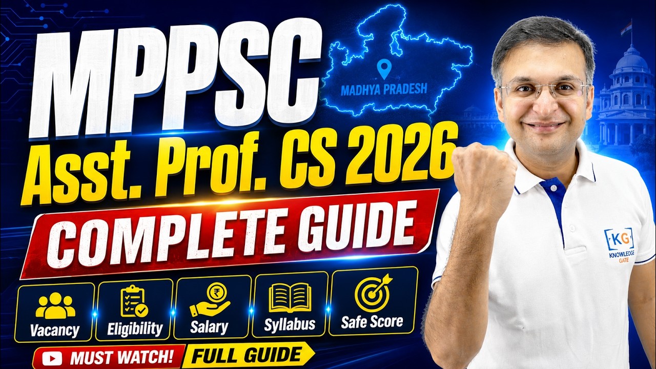 MPPSC Assistant Professor CS 2026 Complete Guide: Eligibility, Syllabus, Safe Score, Course Launch
