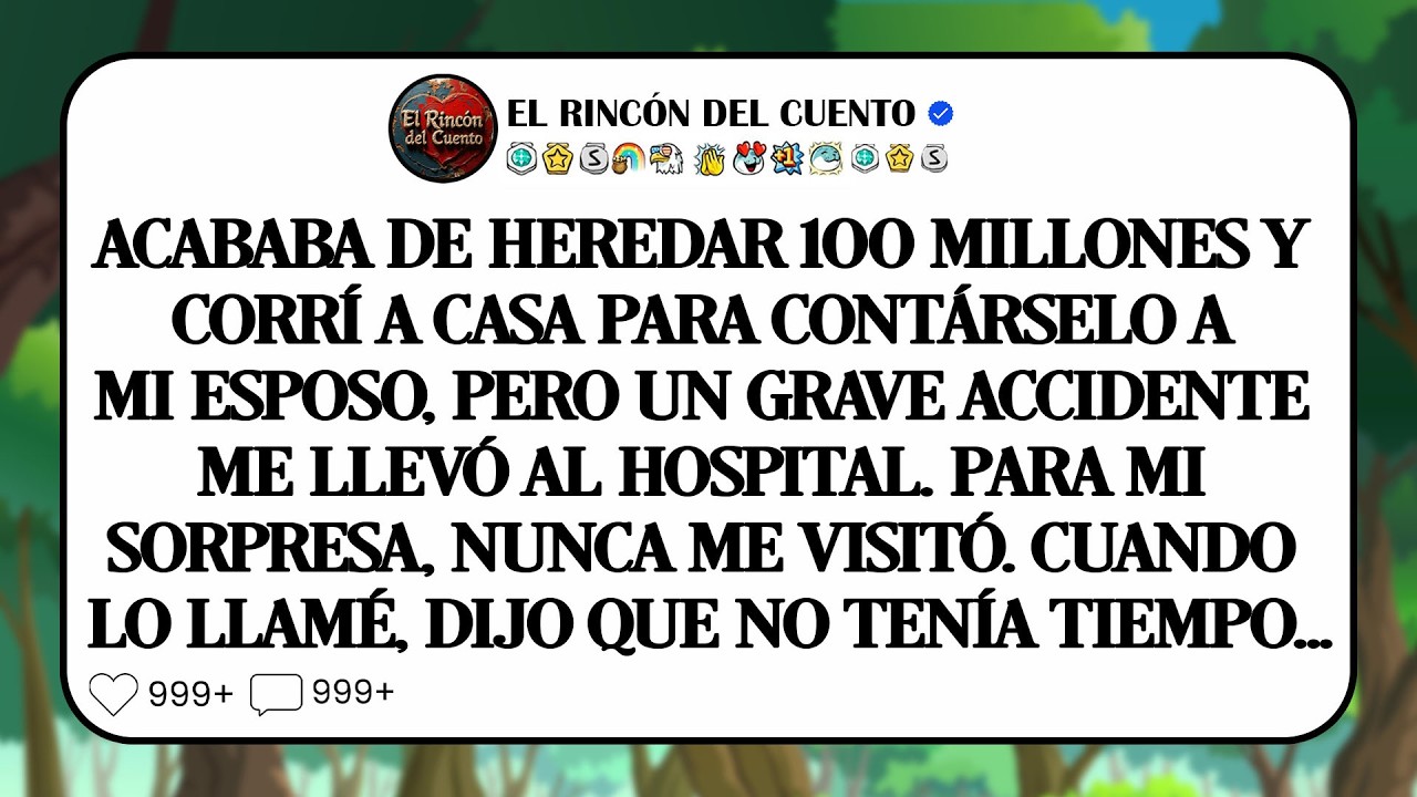 Sobreviví a un accidente tras heredar $100M; cuando la nueva esposa de mi marido me vio, gritó...