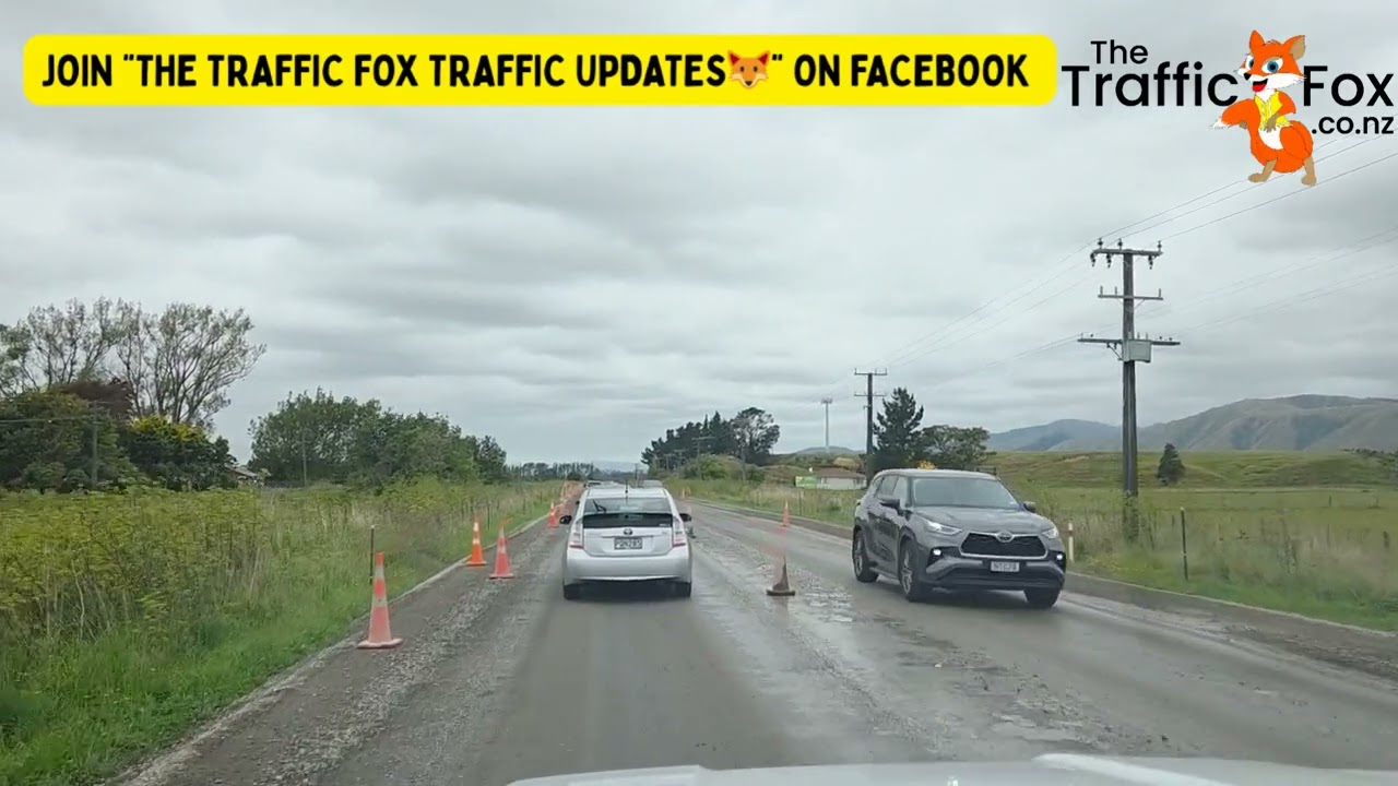 Roadworks on State Highway 57 at Shannon - The Traffic Fox