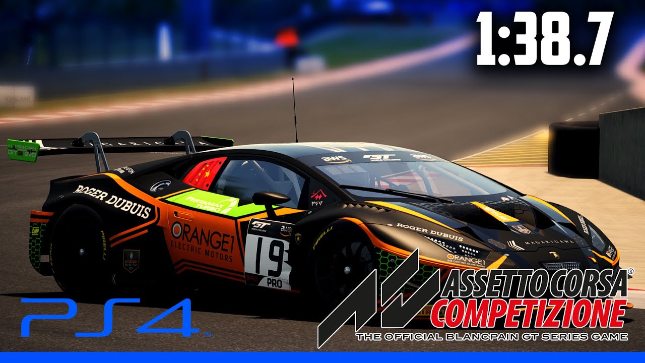 Assetto Corsa Competizione Lamborghini EVO GT3 Setup PS4 @Kyalami 1:38.736
