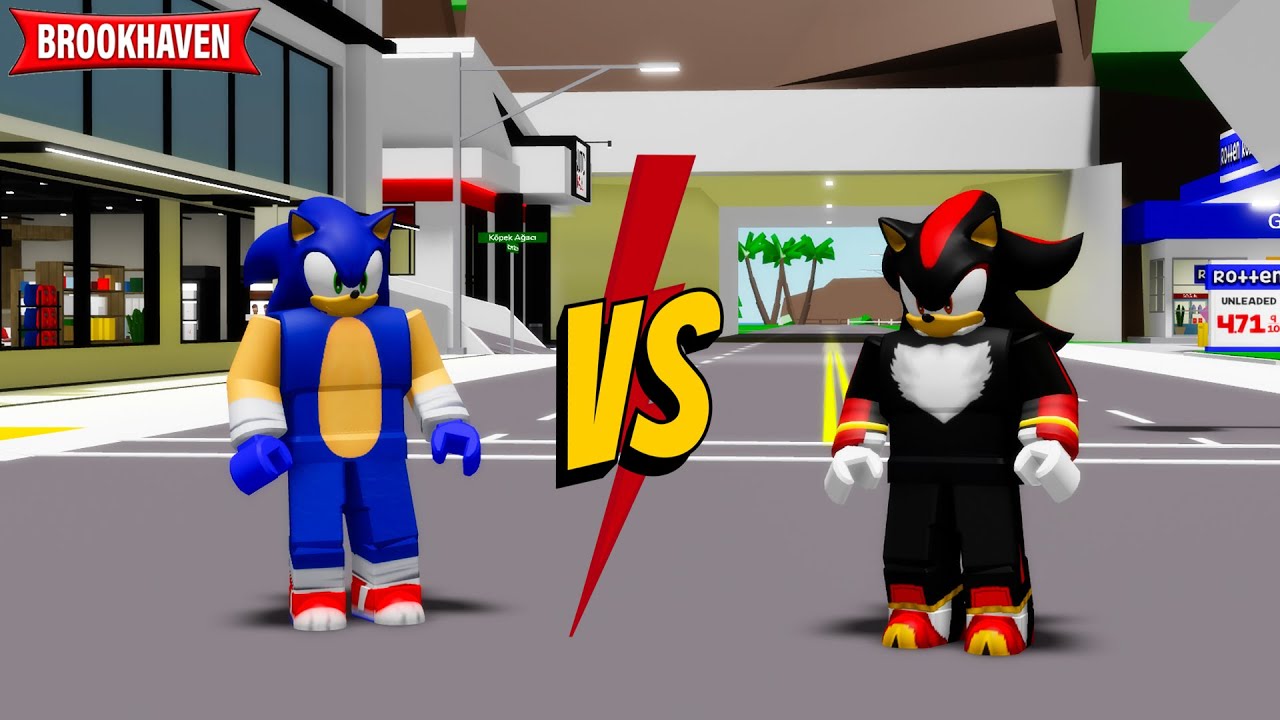 Sonic vs Shadow Sonic ! - Roblox Brookhaven