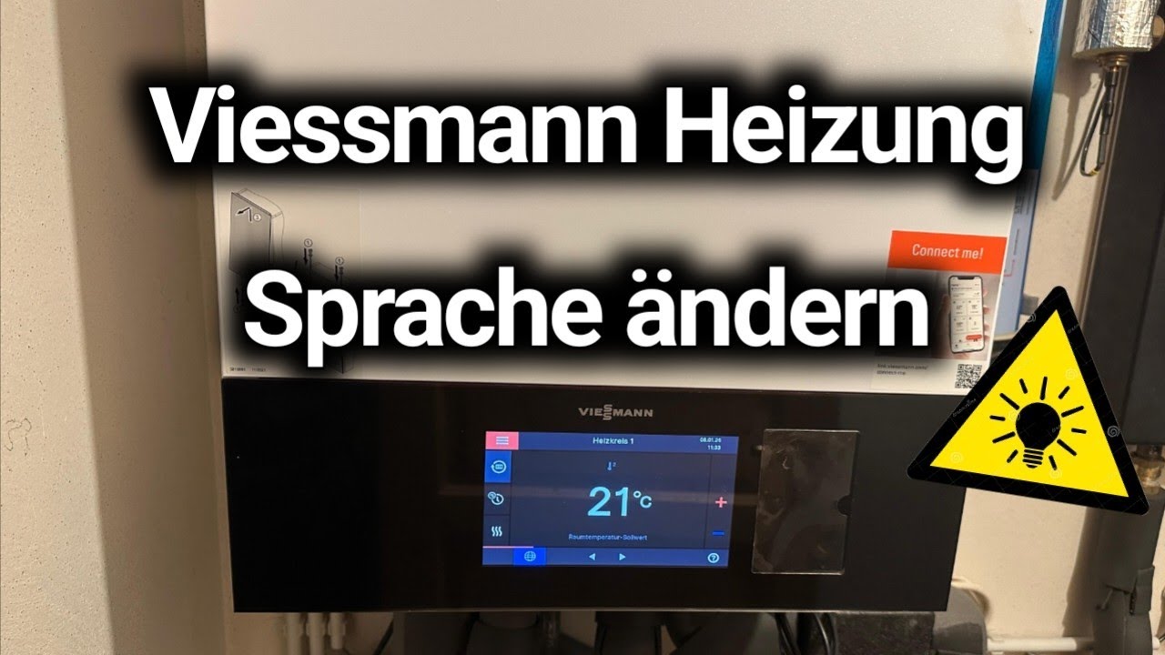 Viessmann Heizung Sprache umstellen - Anleitung! | Viessmann Vitodens 300-W