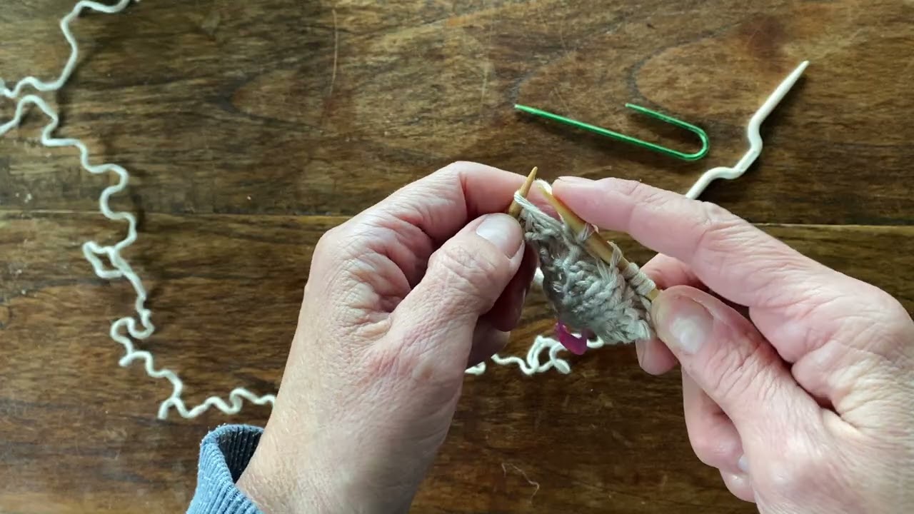 How to continue the Lavender Mist Shawl.