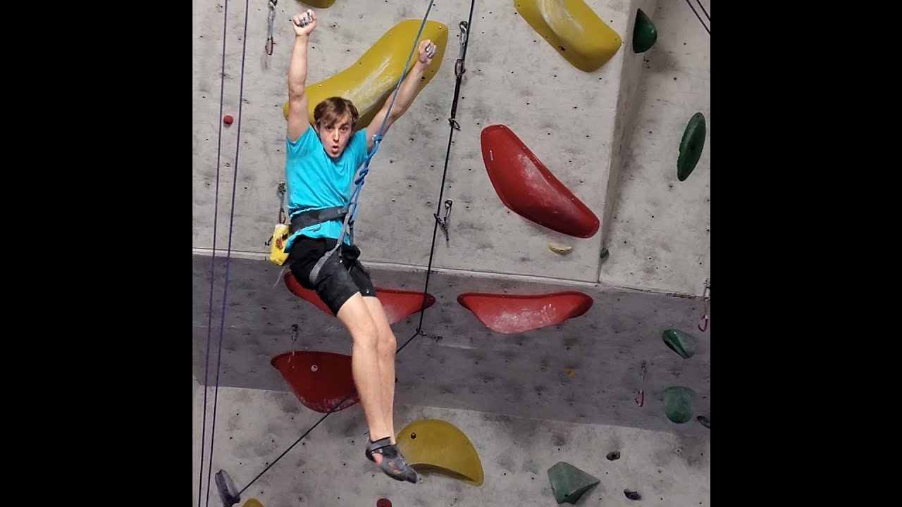 Red Yellow 5.12 Lead Climb Send!