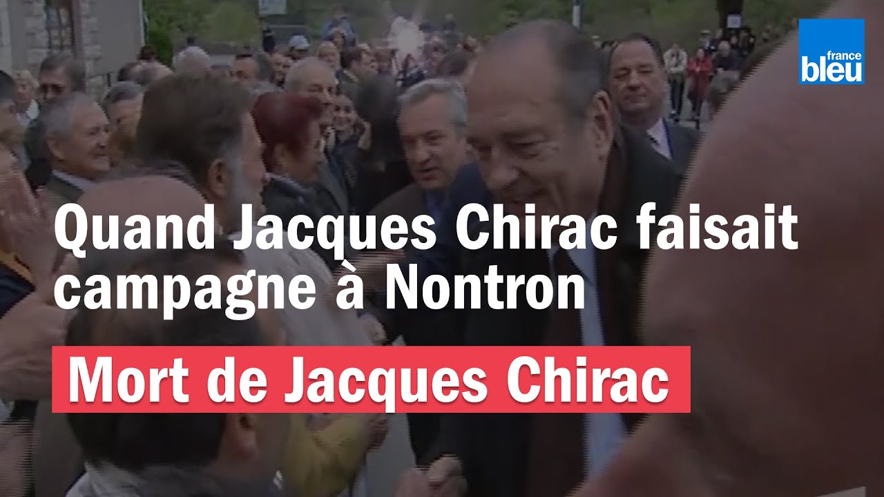Mort de Jacques Chirac | quand il faisait campagne à Nontron pour la présidentielle de 2002