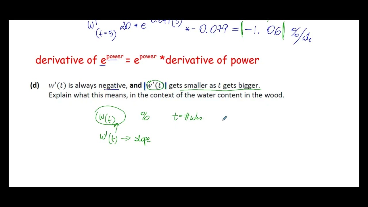 Leaving Cert Higher Level Maths 2024 Paper 1 Calculus and Exponential Functions