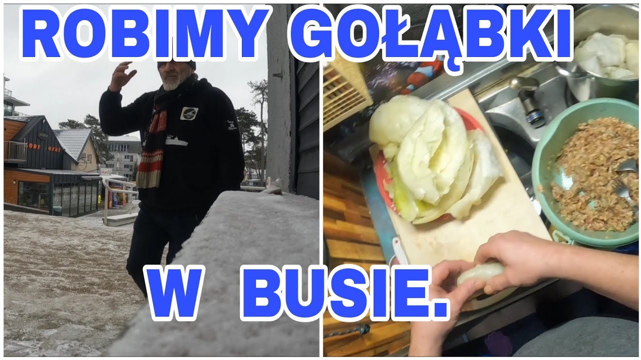 Mielno skute lodem, ❄️żeby się nie nudzić robię ulubione danie GOŁĄBKI  🙂.