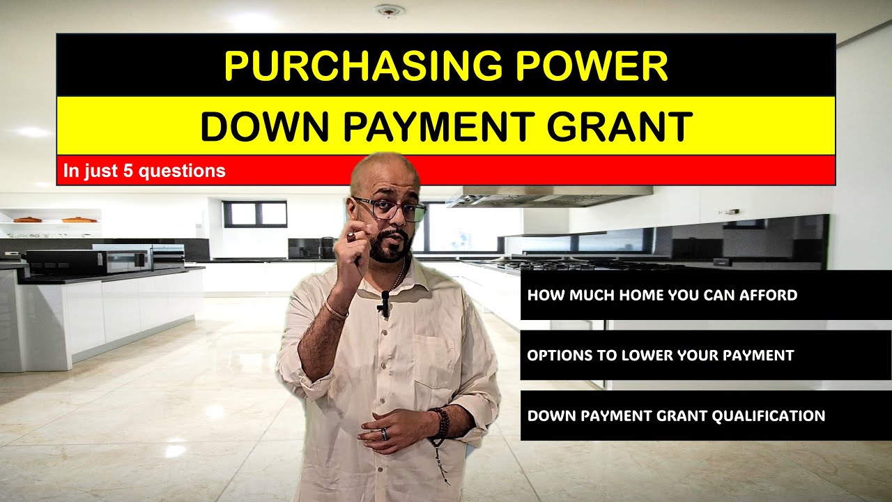 🏠🔍Purchasing Power & Down Payment Grant in 5 questions