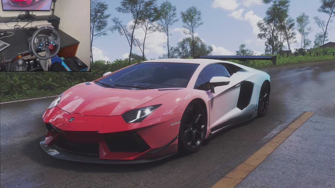 1200HP Lamborghini Aventador Ultimae - Forza Horizon 5 | Logitech G92 Steering Wheel