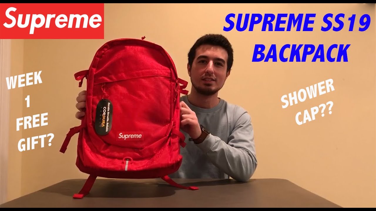 Supreme SS19 Backpack Review + Shower Cap