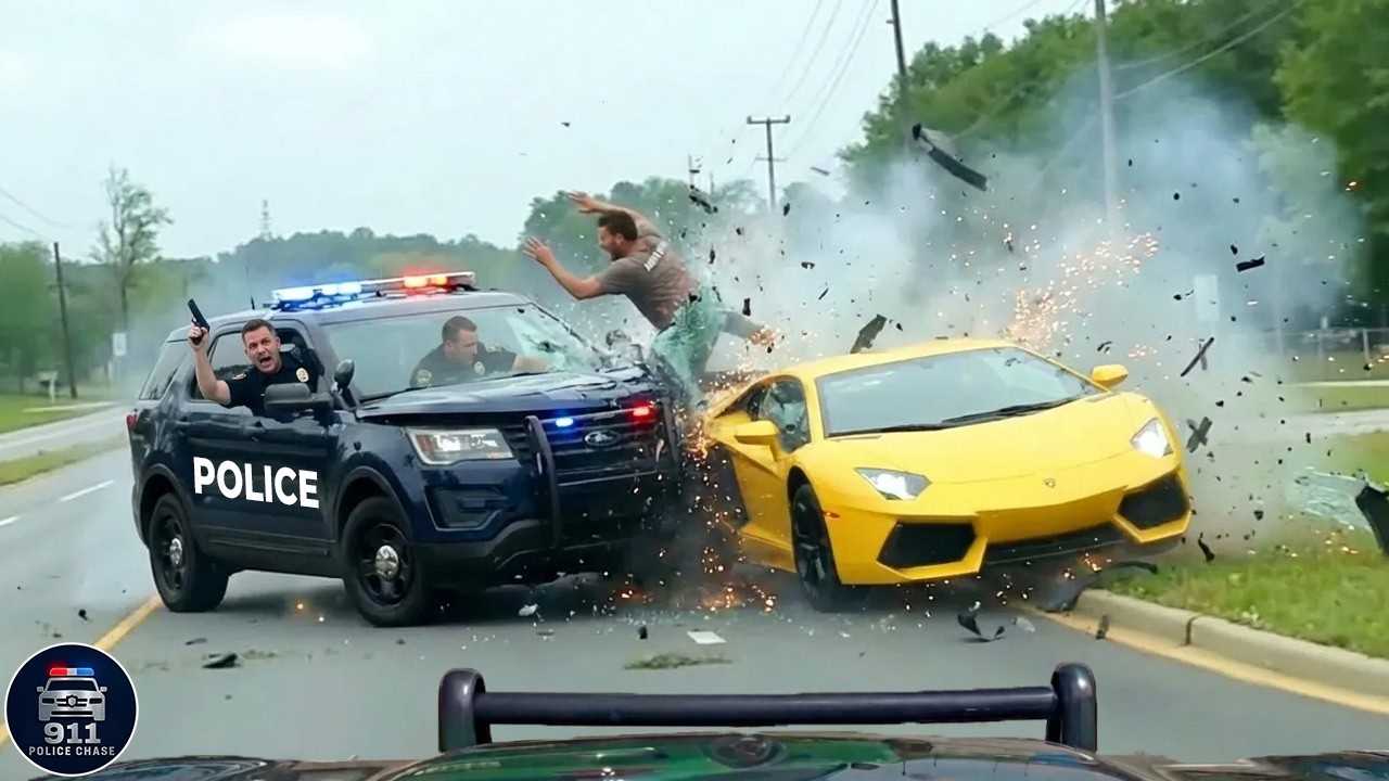 Craziest Police Dashcam Moments High-Speed Police Chases Wild PIT Maneuvers and Tragic Crashes#22