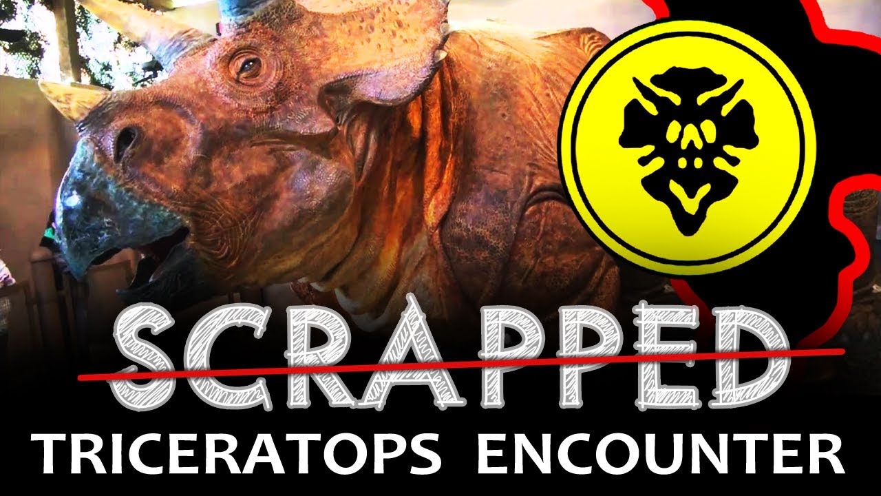 SCRAPPED Jurassic Park Triceratops Encounter at Universal Studios