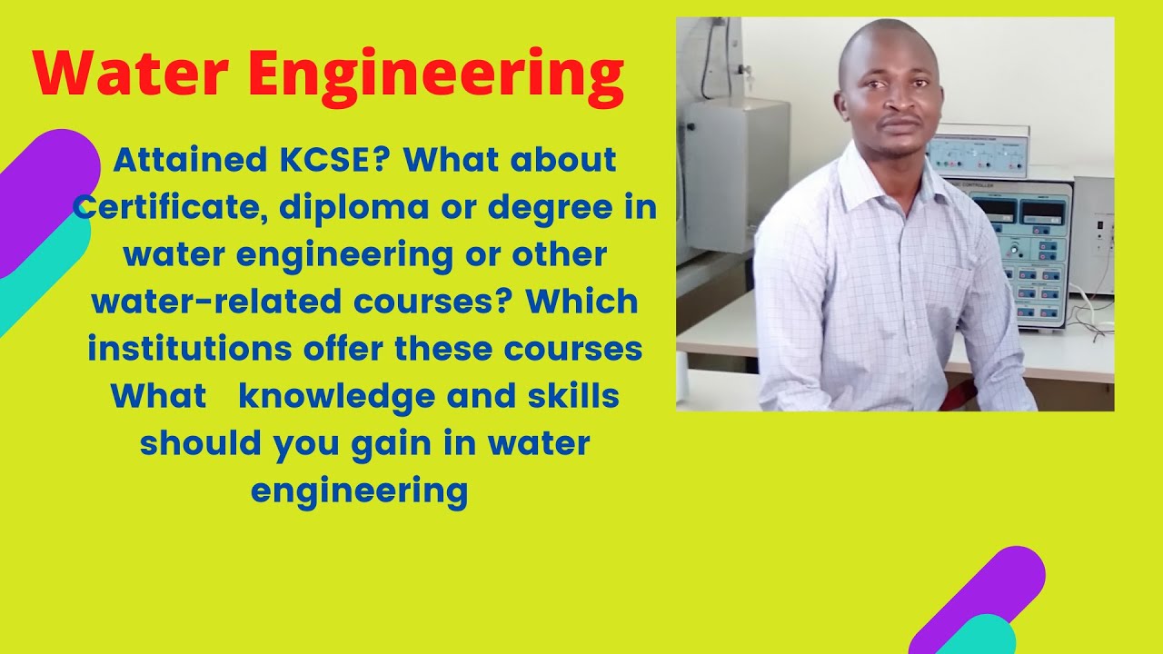 Diploma and degree in water engineering  and other water sector course