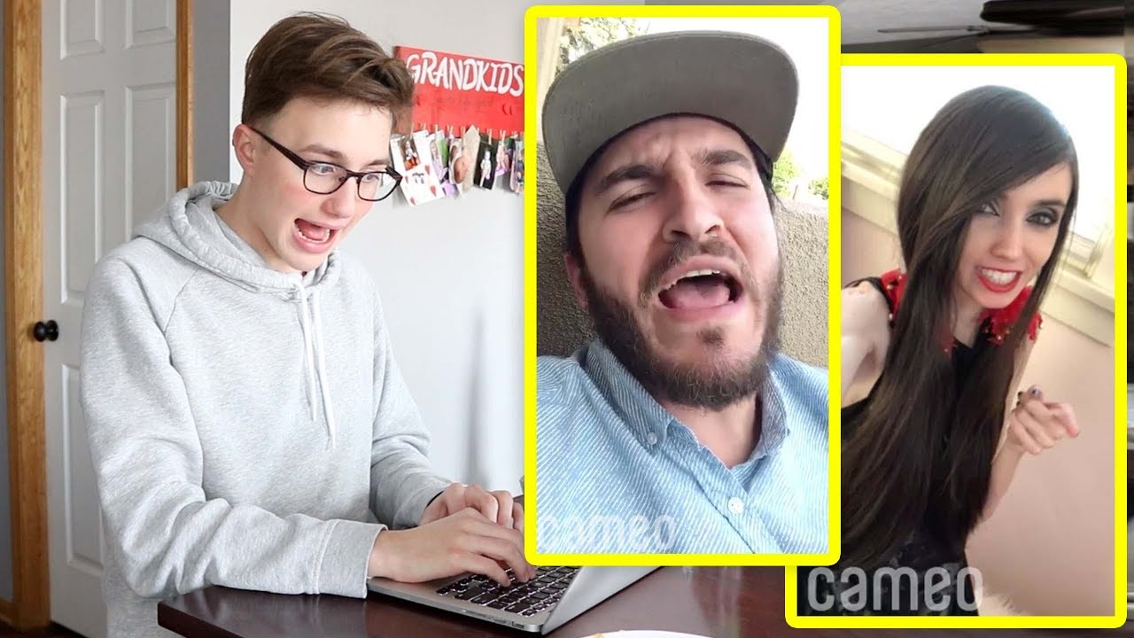 BUYING VIDEO SHOUTOUTS FROM CELEBRITIES & YOUTUBERS (yes, I copied my brother)
