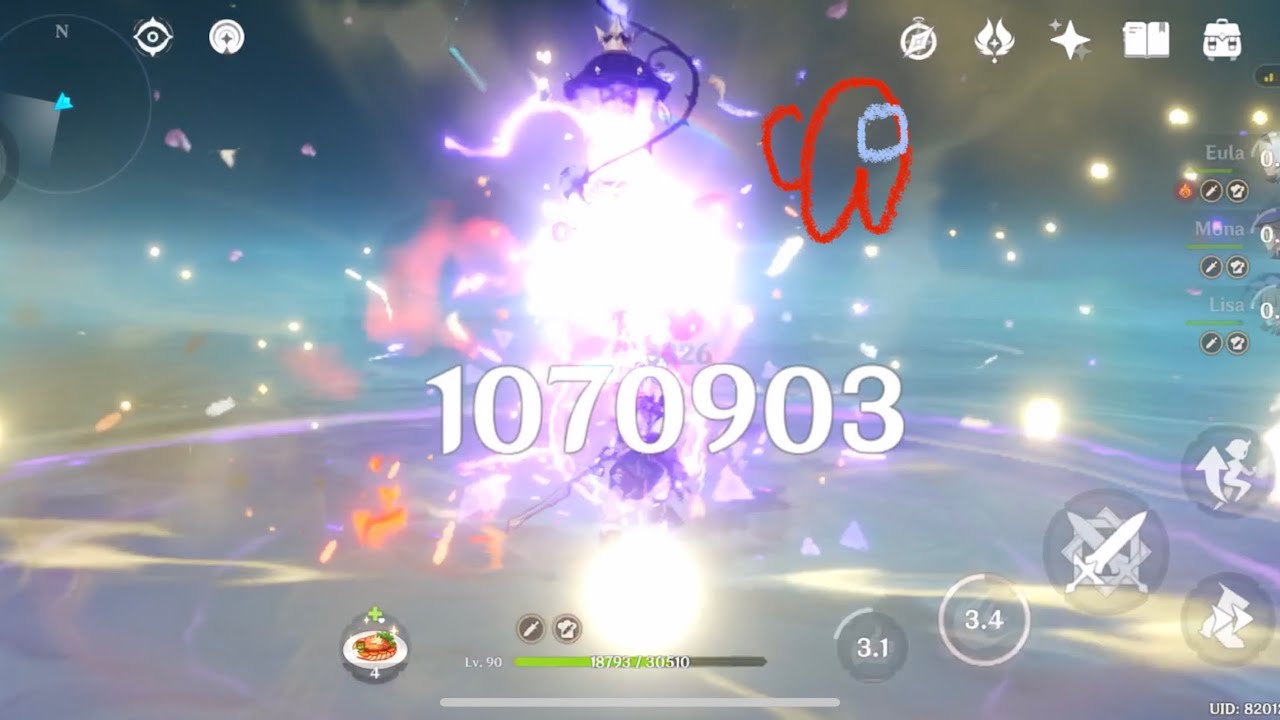 1 million damage with snow-tombed f2p eula!!!!!!!