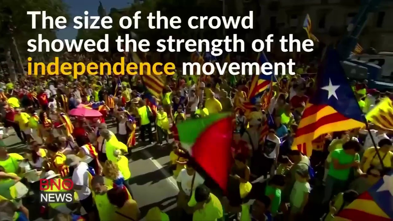 1 Million March for Independence in Spain's Catalonia