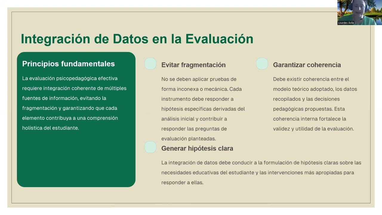 Unidad I - Fundamento de Evaluación Psicopedagógica - Prof. Lourdes Ávila
