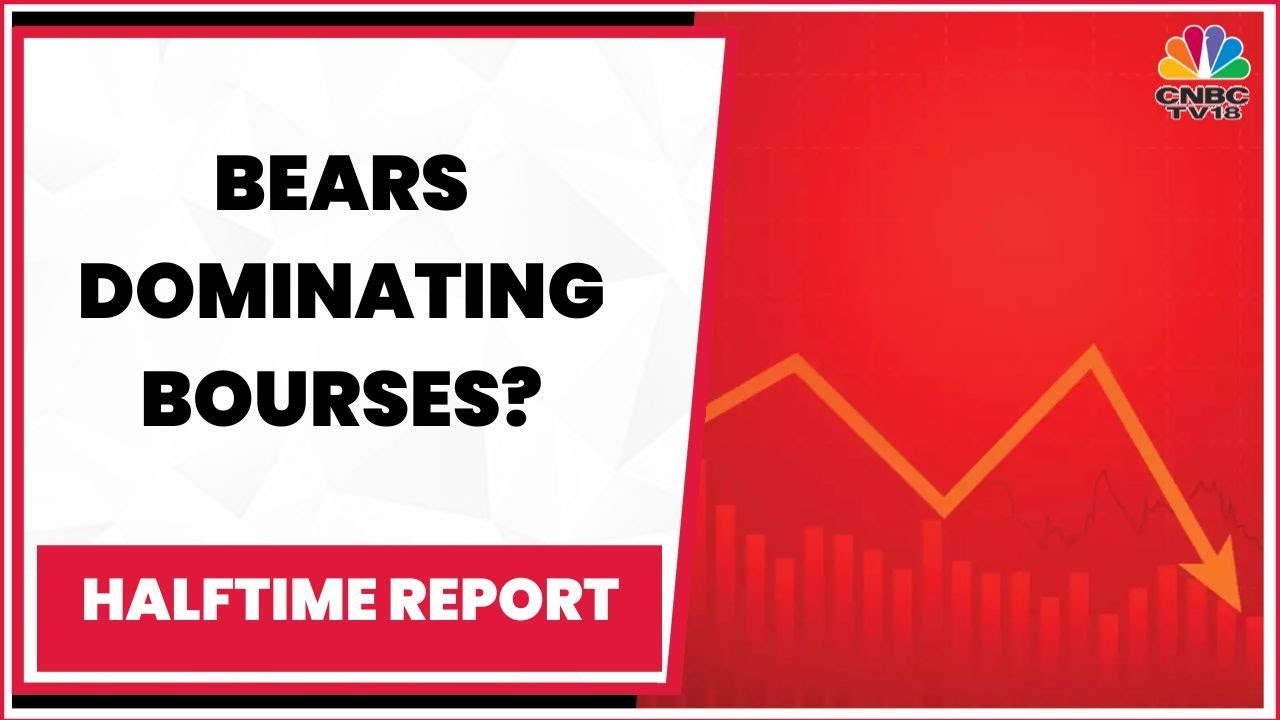 Sensex Down 300 Points, I.T., Realty Indices Slip Over 1% | Halftime Report | CNBC-TV18