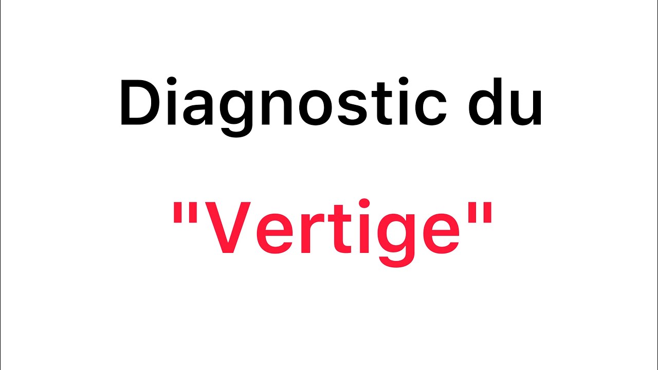 📍Bien Comprendre Le Vertige 🔥🔥 | ORL | khadidja ferdj