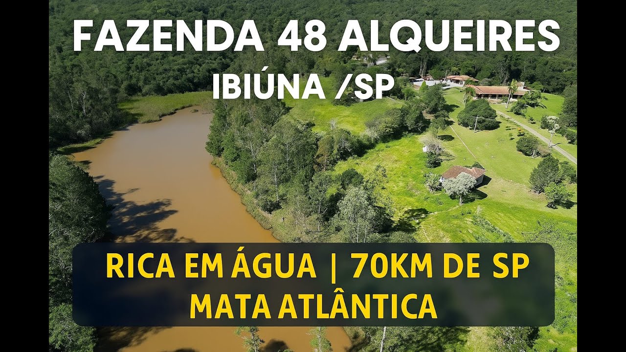 Paraíso na Mata Atlântica! Fazenda de 48 Alqueires em Ibiúna ‑ Abundância de Água a 70 km de SP
