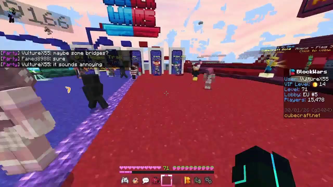 Cubecraft live! 1/30/2026 (Minecraft Bedrock) COME AND Chillax!