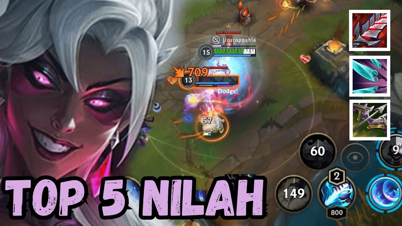 WILD RIFT | LEGENDARY RANKED TOP 5 COVEN NILAH GAMEPLAY!