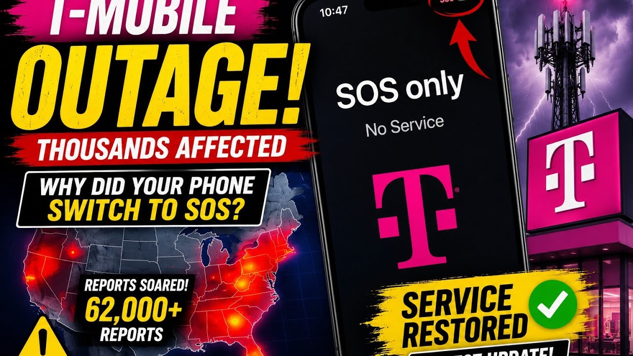 T-Mobile Outage Explained: Thousands of Phones Suddenly Switched to SOS