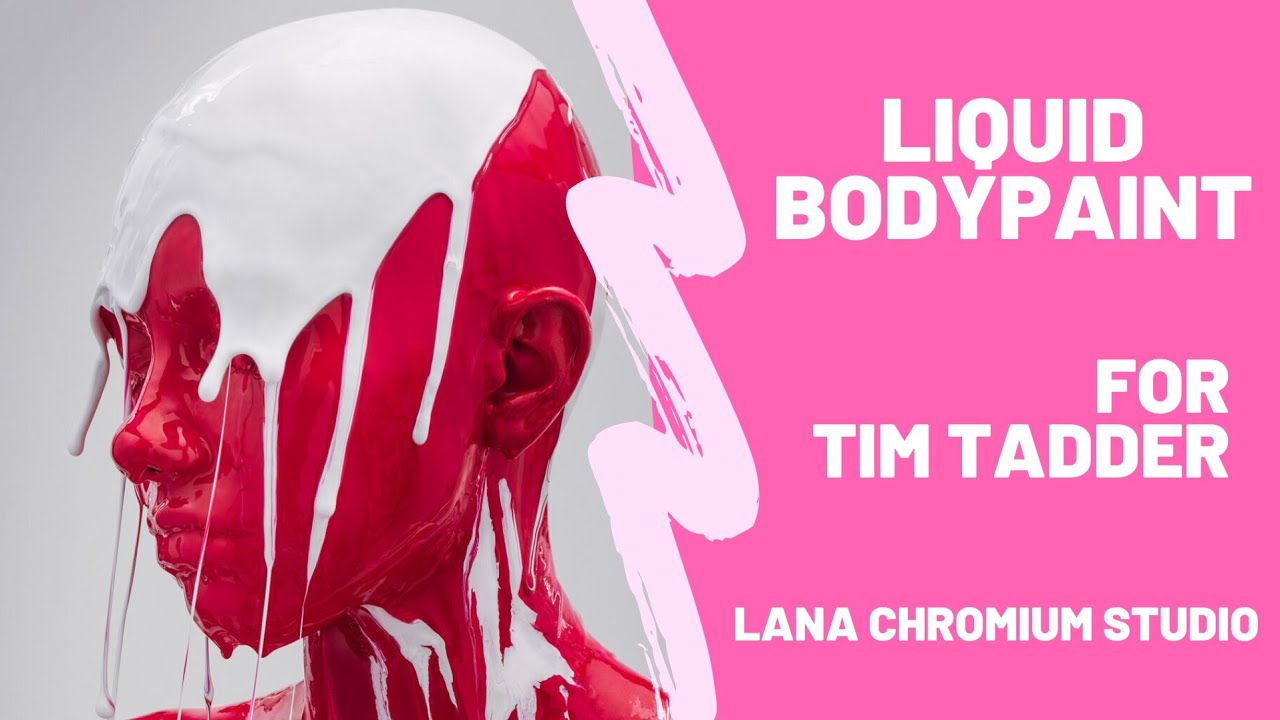 Drips, liquid body art, satisfying videos, behind the scenes production with Tim Tadder