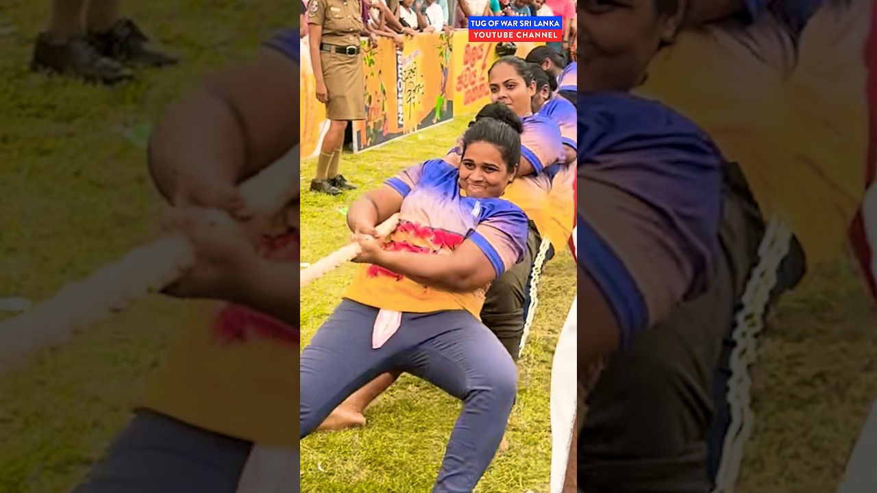 Unstoppable Women! Tug of War Strength | Must Watch!🔥🔥 | tug of war Sri Lanka #shorts #viralvideo