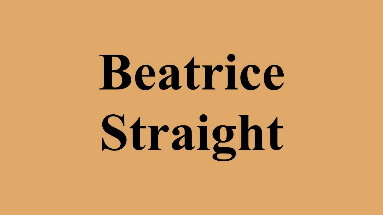 Beatrice Straight